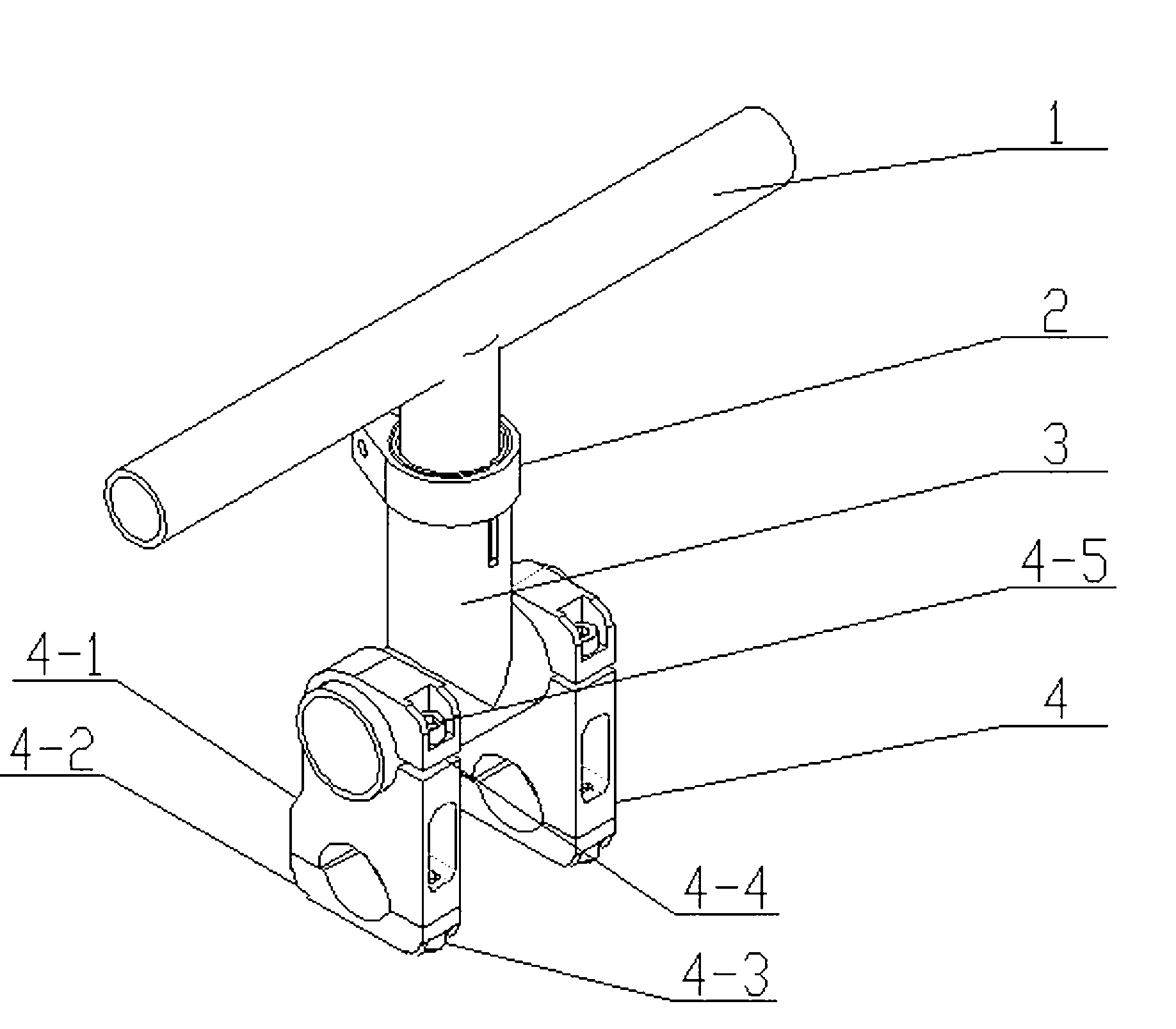 Sub handlebar of bicycle