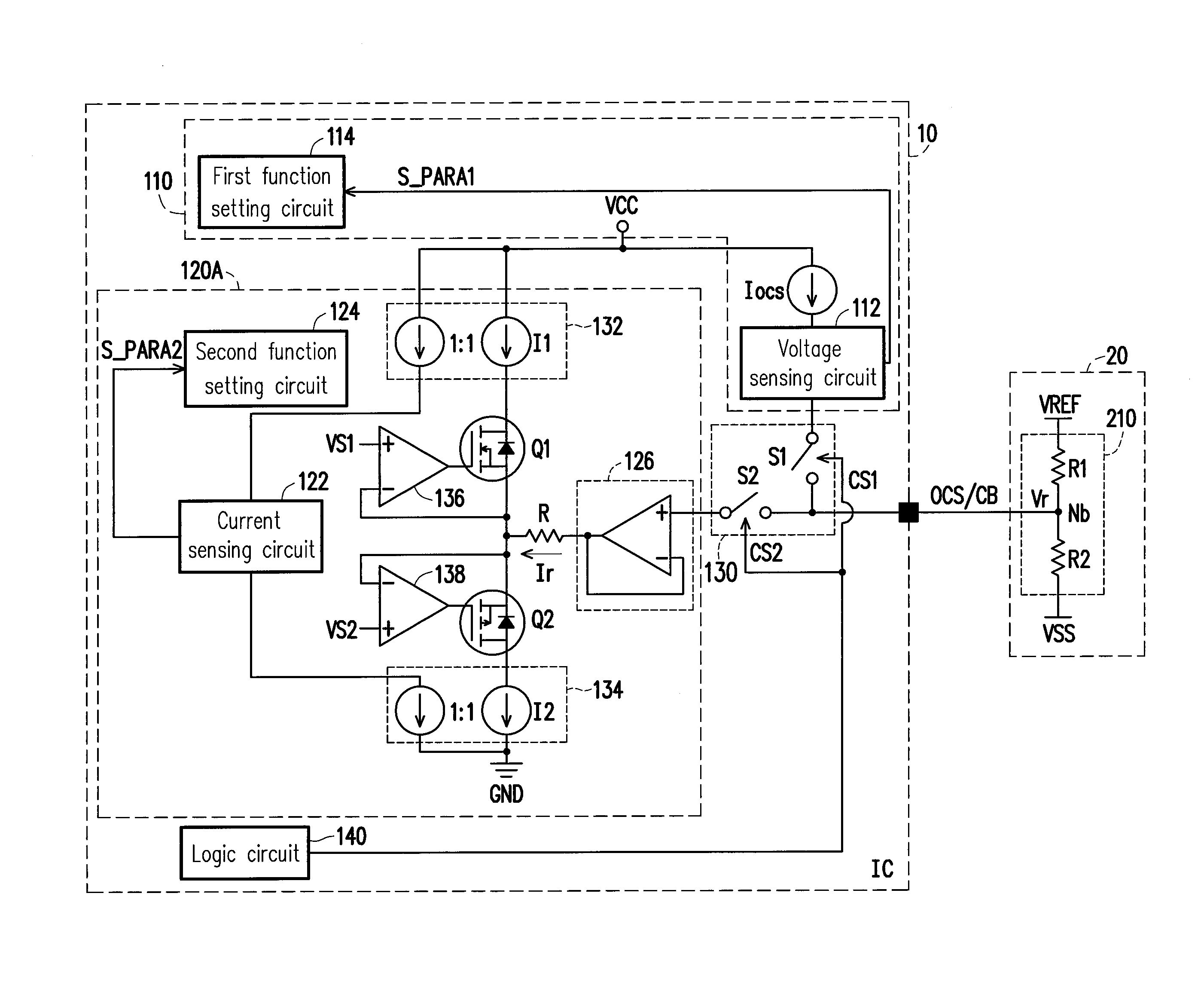 Integrated circuit with multi-functional parameter setting and multi-functional parameter setting method thereof