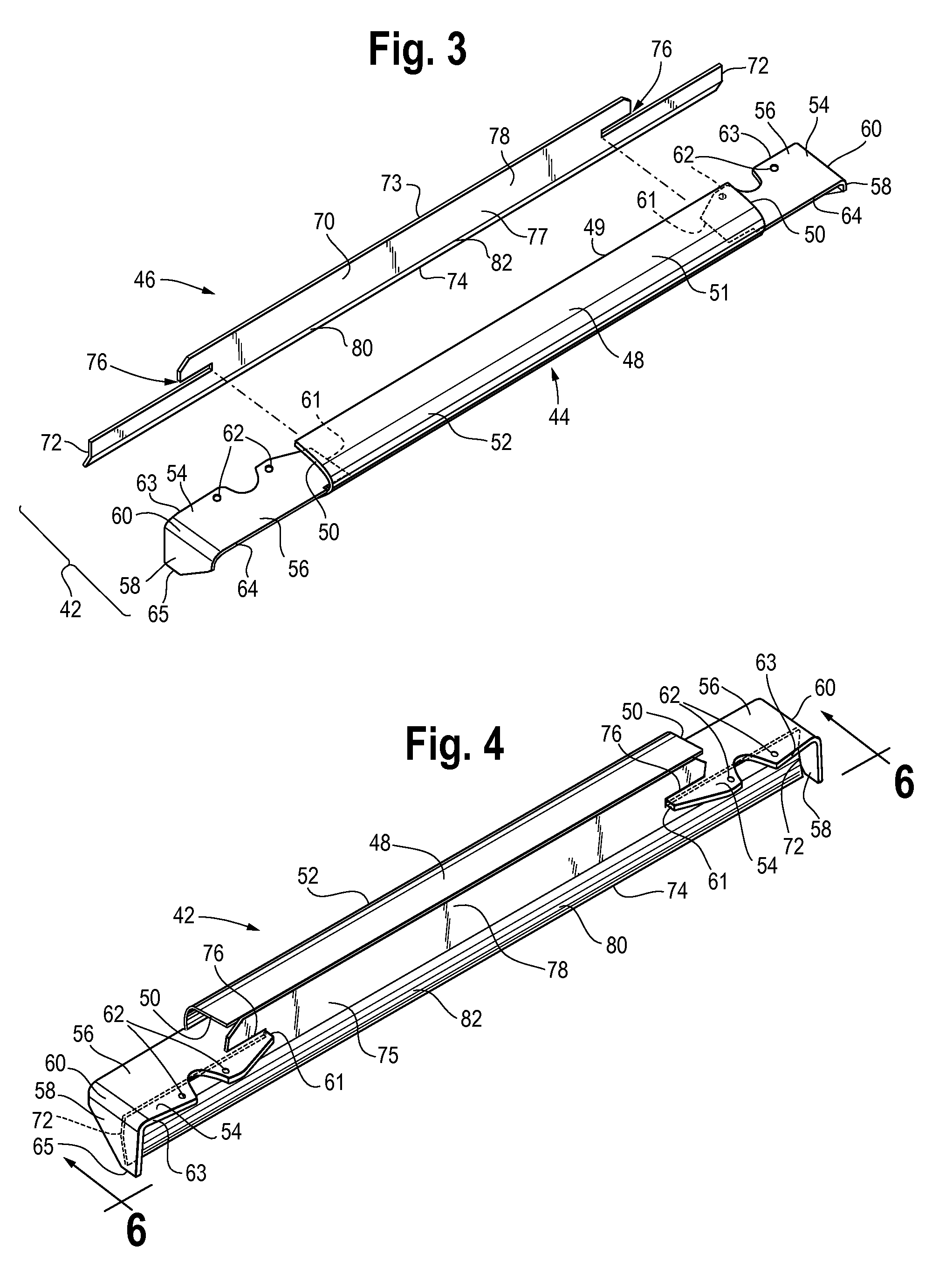 Bimaterial flight assembly for an elevator system for a wheel tractor scraper