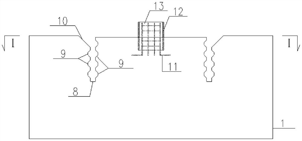 Quick connecting structure between prefabricated pier column and base and construction method