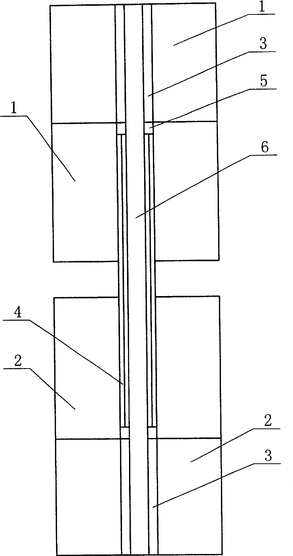 Curling preventor of axial compression fatigue experiment