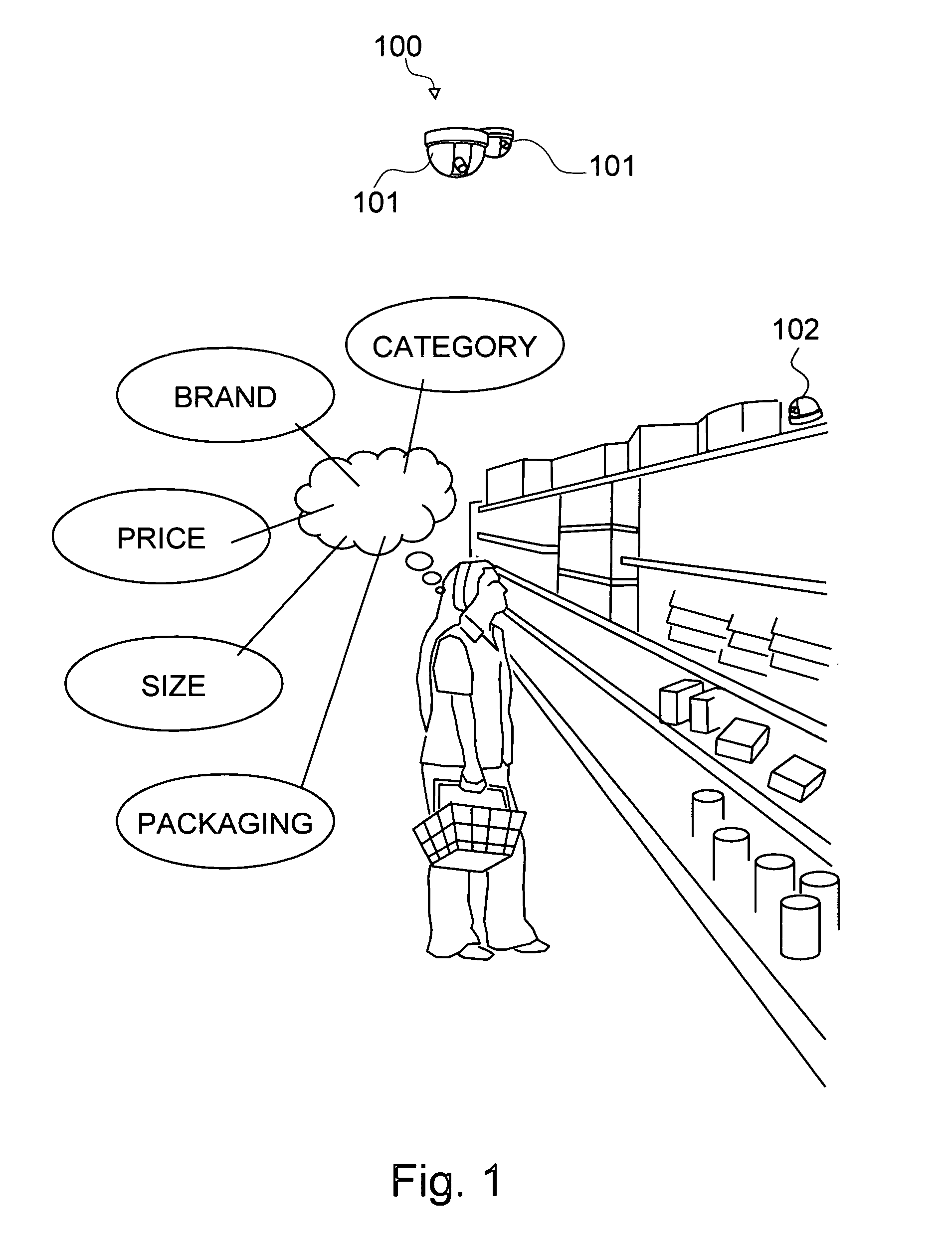 Method and system for building a consumer decision tree in a hierarchical decision tree structure based on in-store behavior analysis