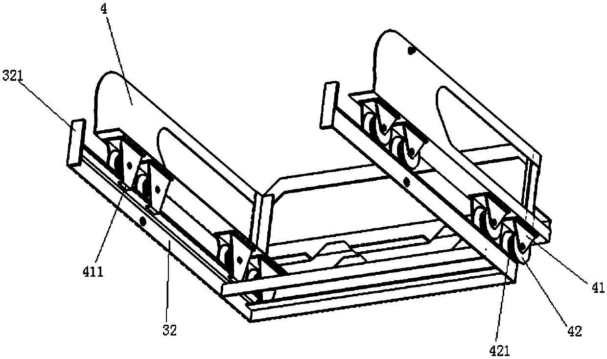 Material bag automatic scratching feeding device