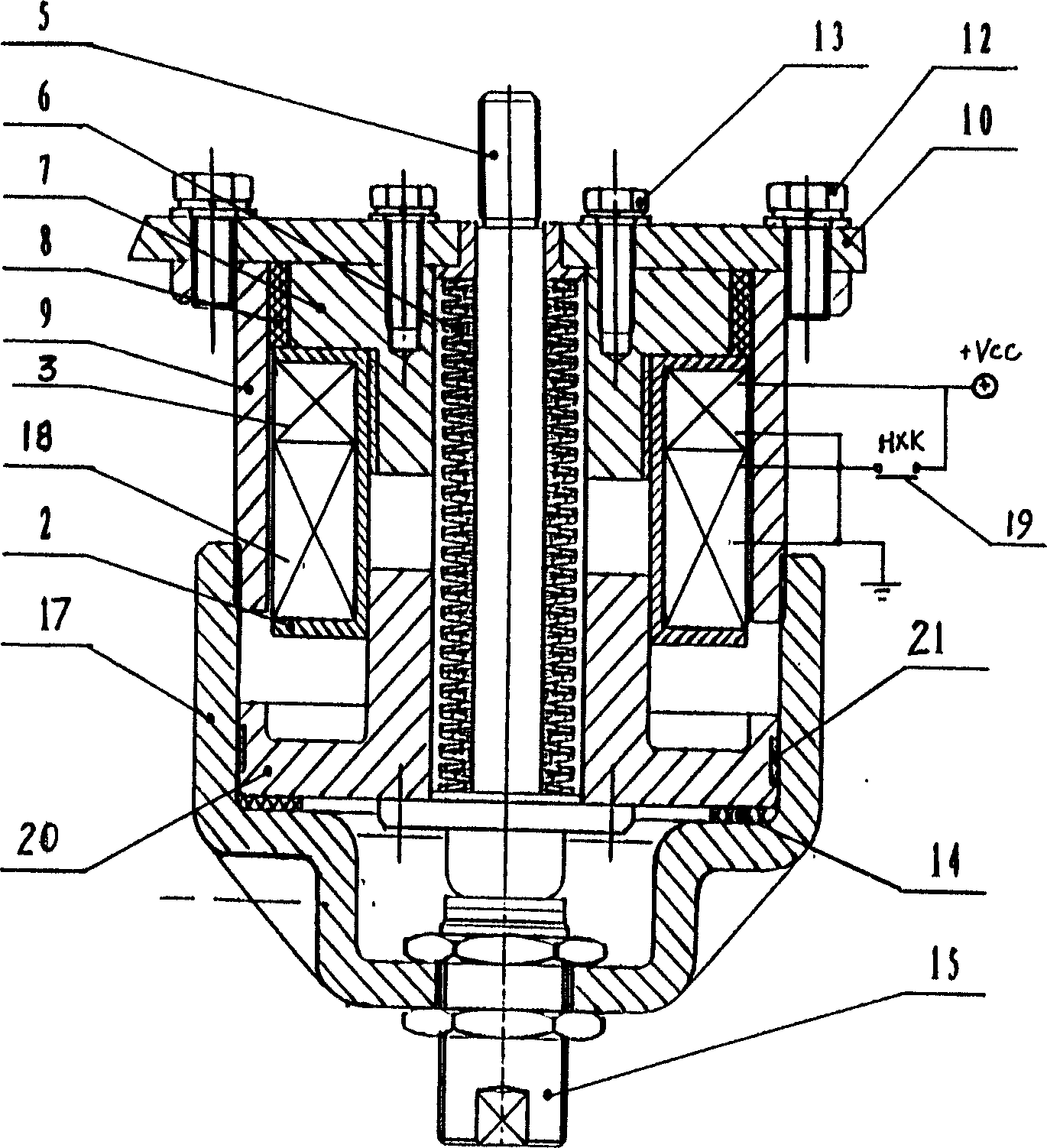 Electric switch operation control mode and operation control structure