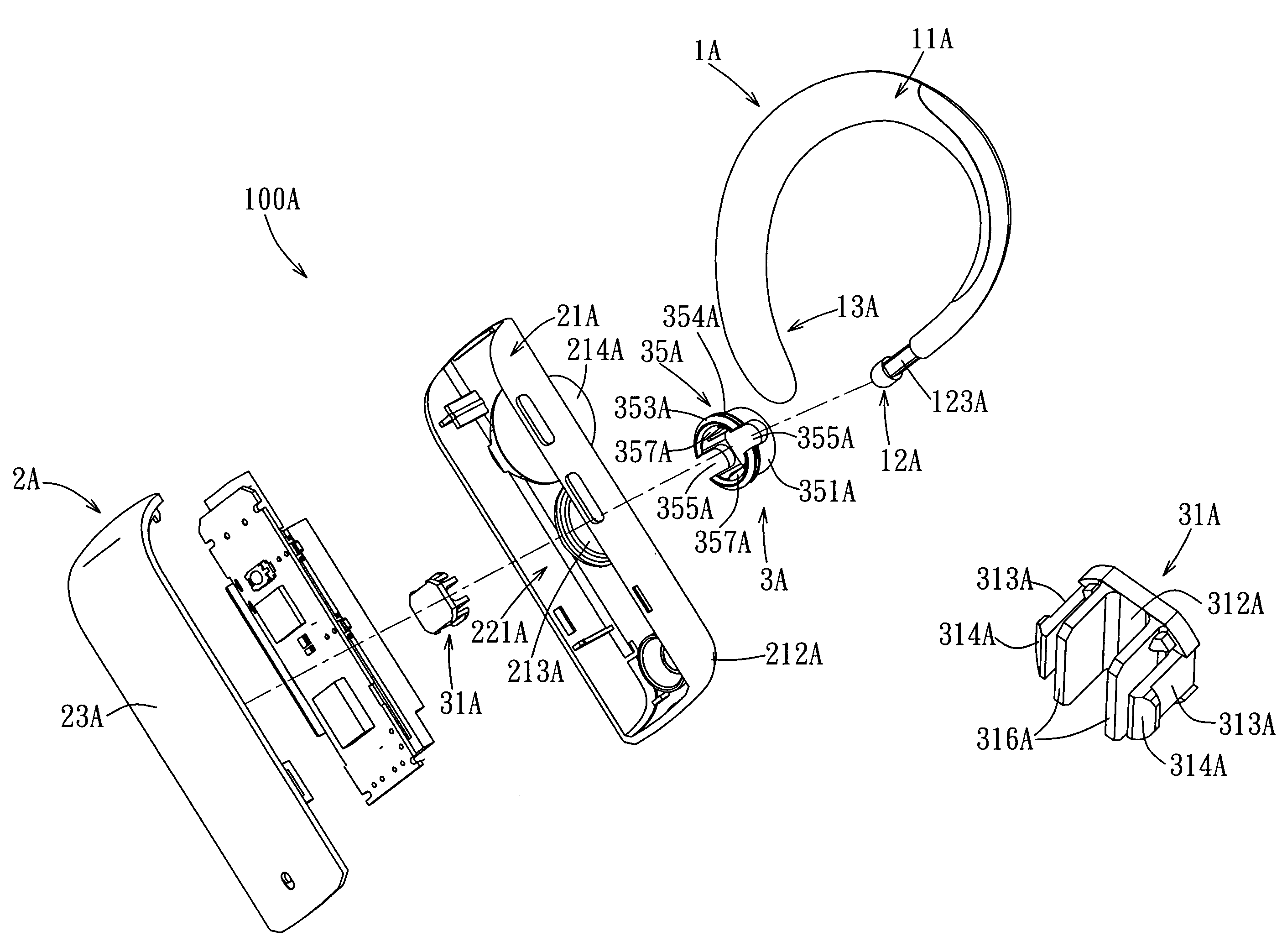 Personal audio listening device