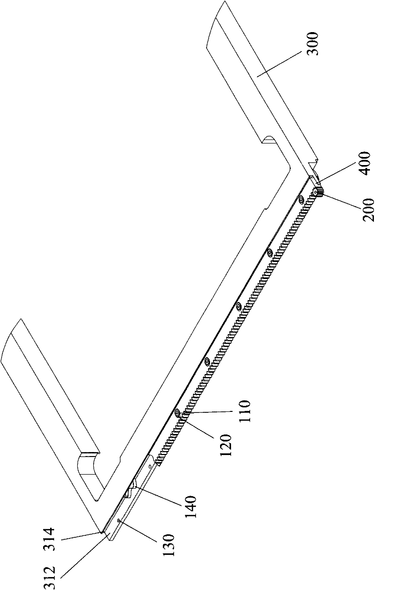 Rack drive backlash adjustment device