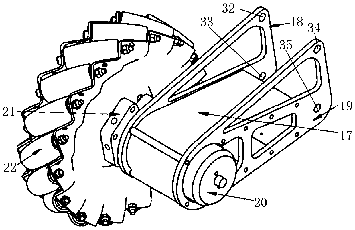 Self-adaptive suspension chassis system based on mechanical connecting rod mechanism