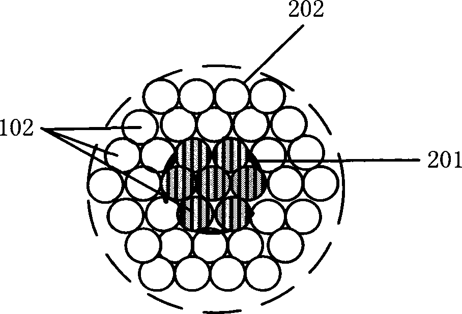 Optical device for focusing synchrotron radiation light source