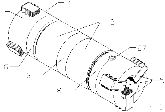 Coal mine universal high-pressure grouting pipe quick connecting device and using method thereof