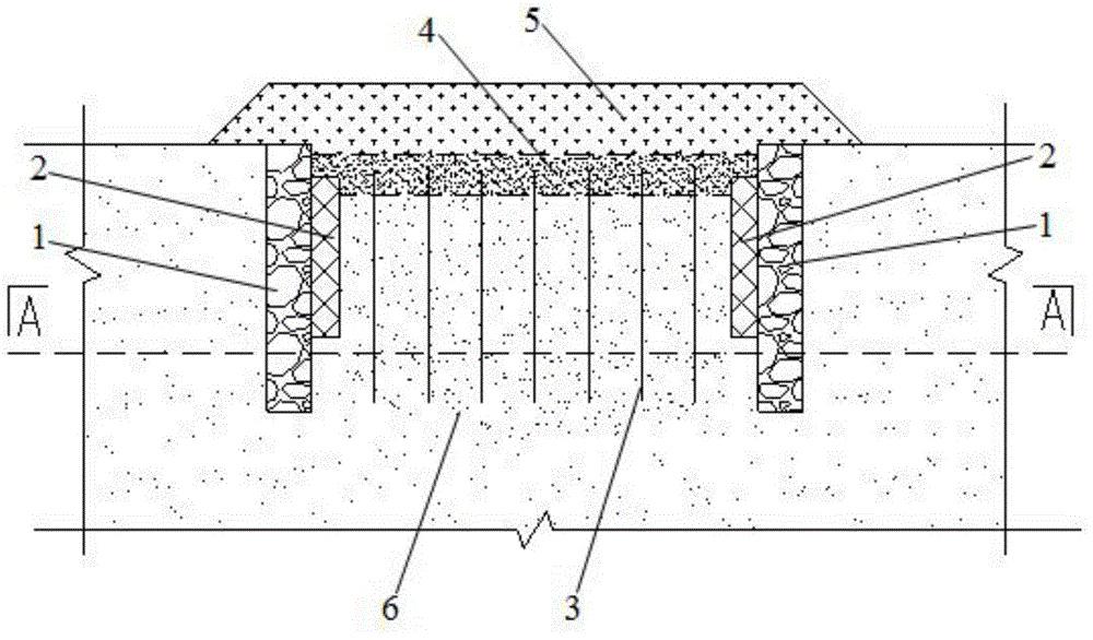 Curtain bonding and prepressing drainage structure of banded subgrade and construction method of curtain bonding and prepressing drainage structure