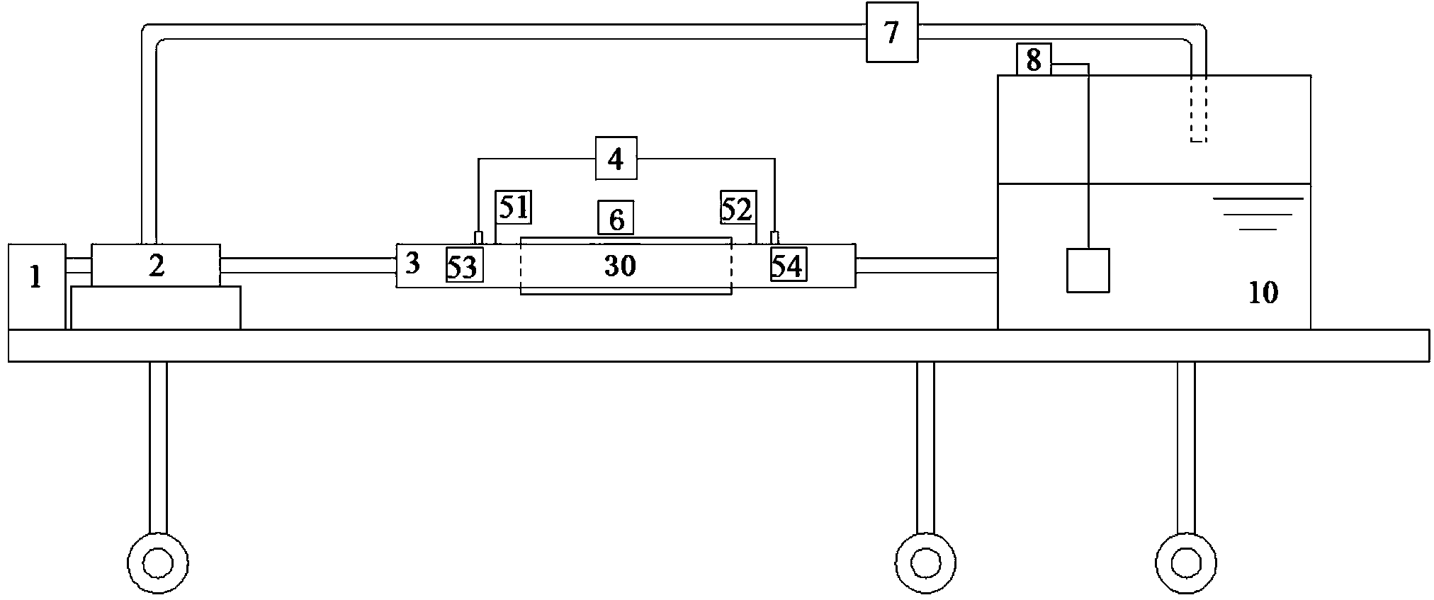 Fluid flow heat-exchanging experimental device with ball socket/ball bulge flow control structure