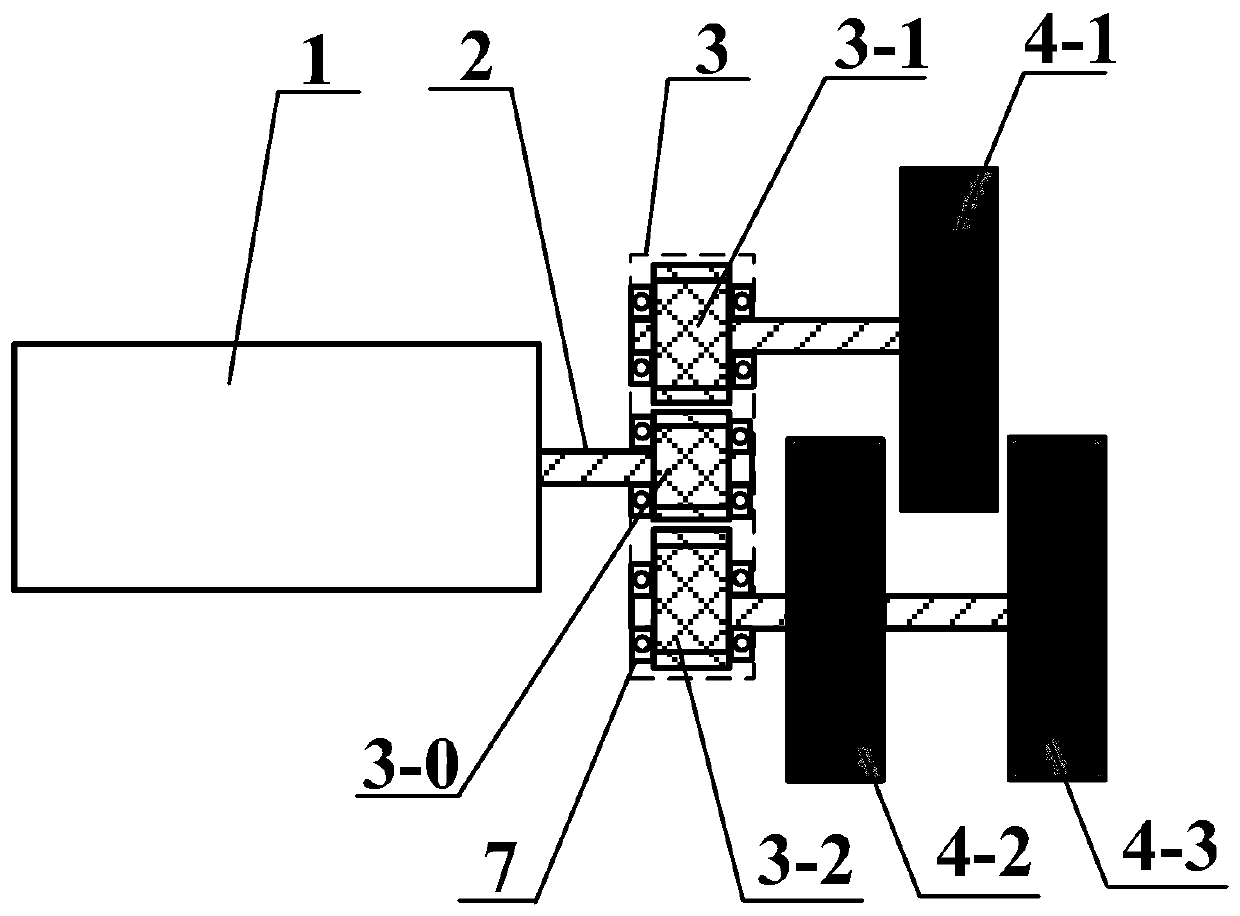 High-flow hydraulic pump unit oil supply system in transfer parallel connection