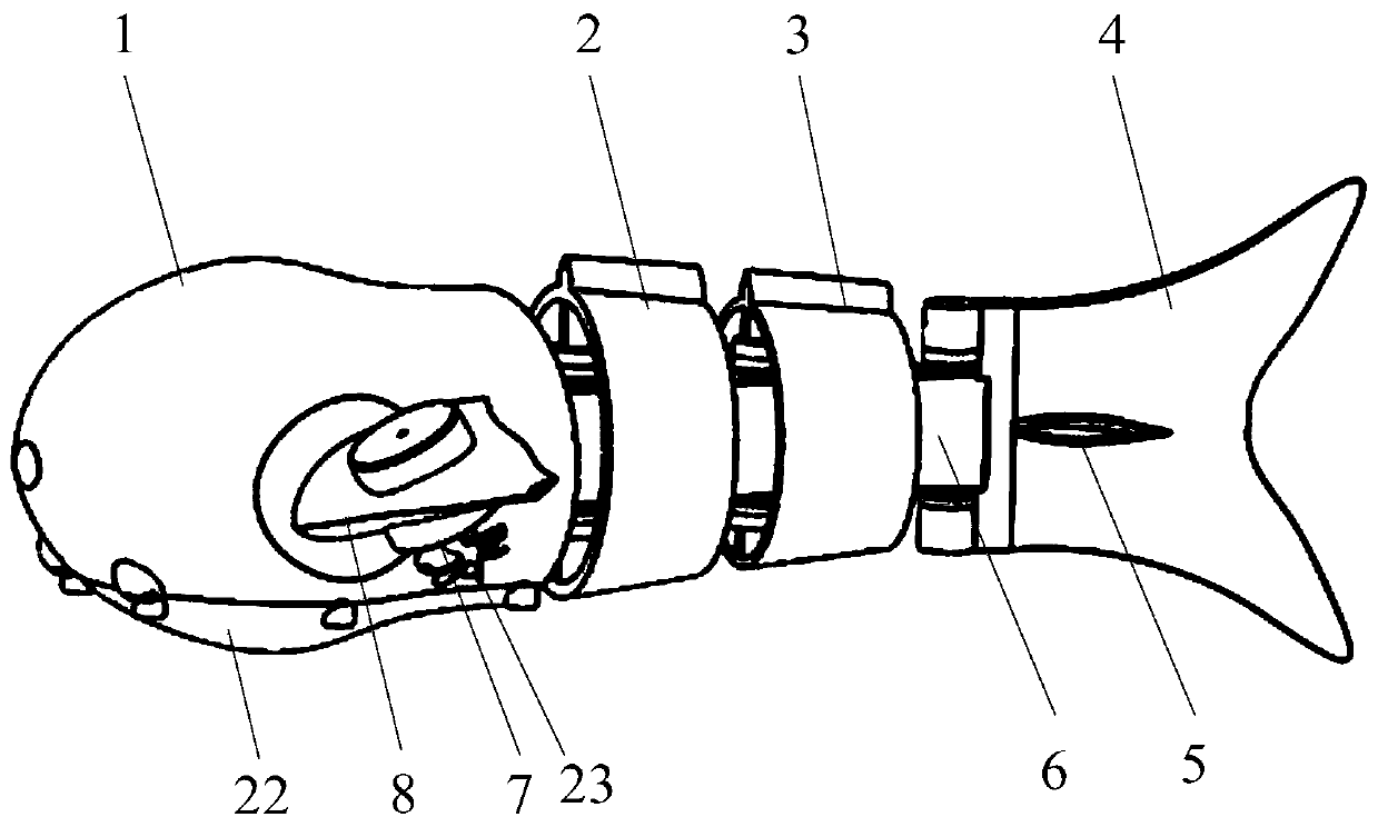 A fish-like underwater vehicle with high maneuverability