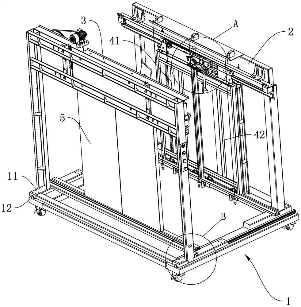 Elevator floor car door device for teaching