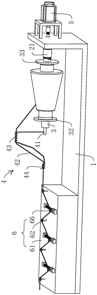 Pay-off rack of doubling machine