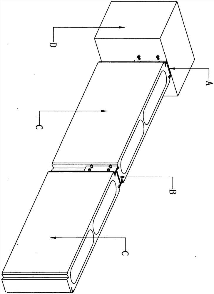 Locking clamping piece for zipper type wall part