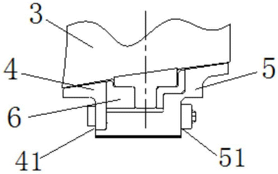 Inner ring structure of adjustable stator blade of engine fan