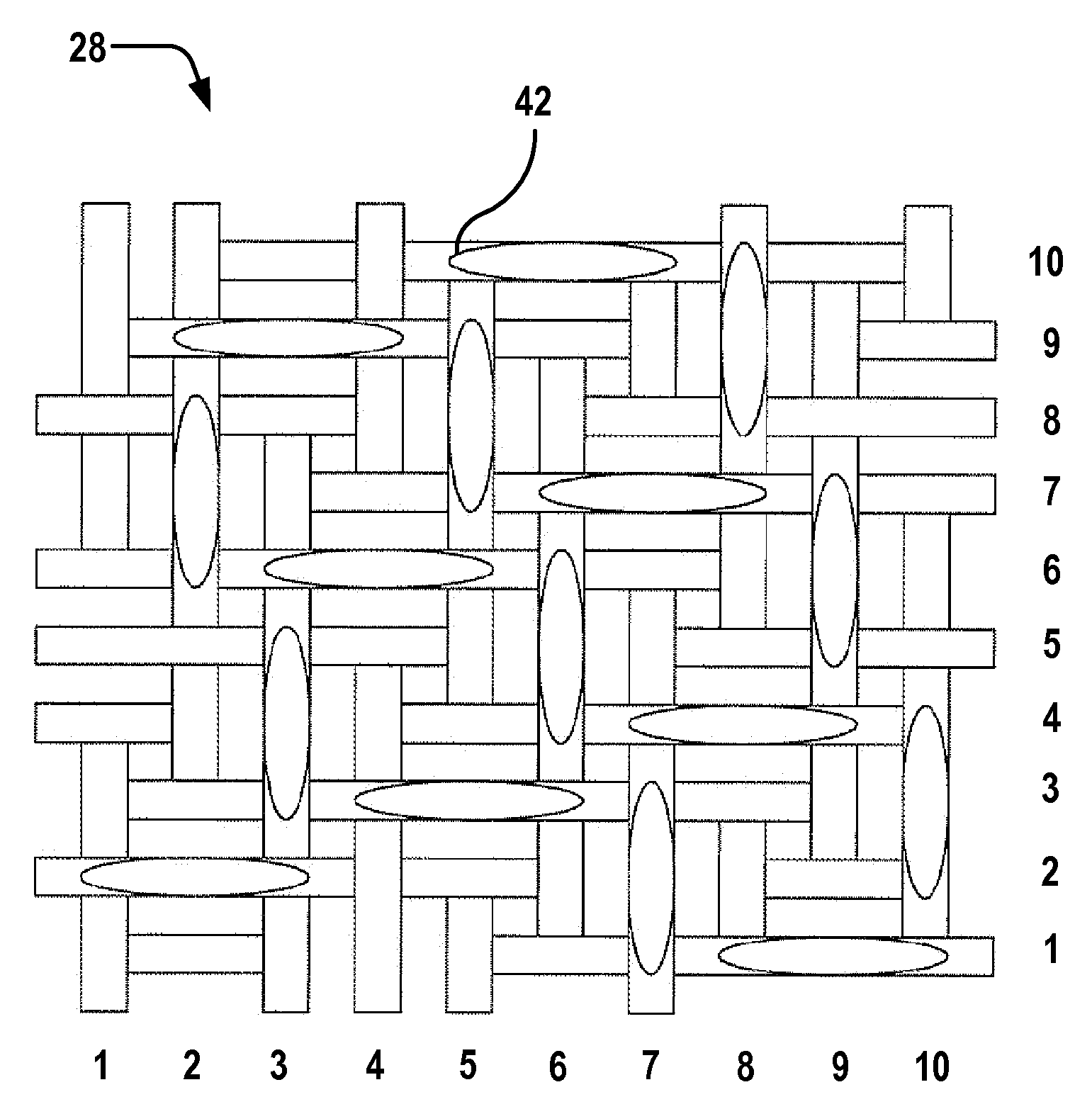 Structured forming fabric