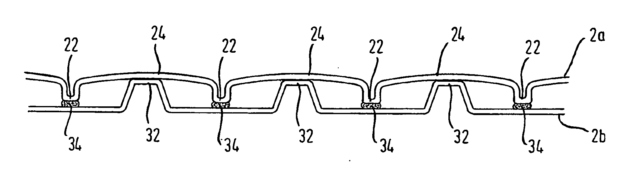 Multi-ply tissue paper, paper converting device and method for producing a multi-ply tissue paper