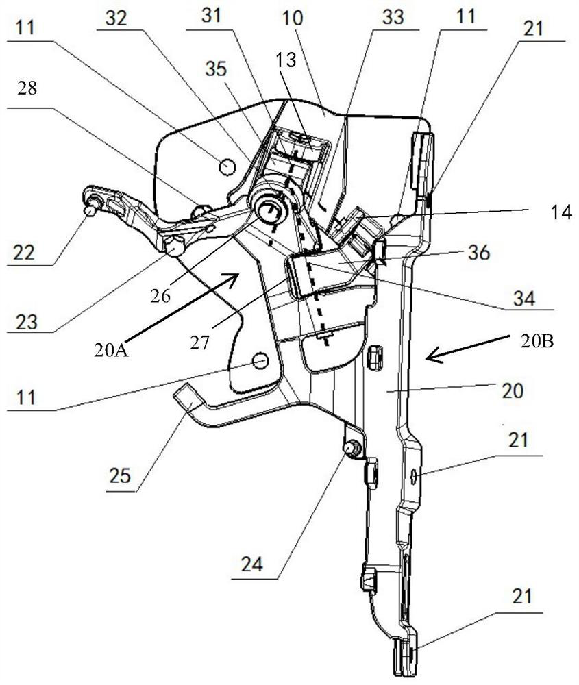 A kind of door hinge and vehicle