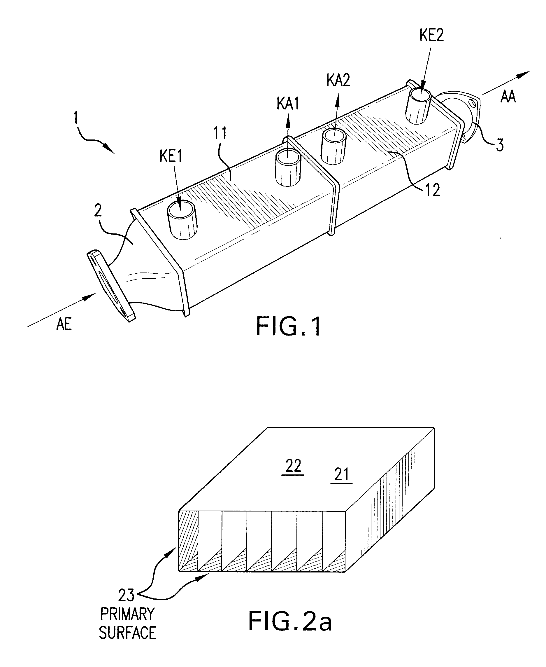 Heat exchanger for exhaust gas cooling; method for operating a heat exchanger; system with a heat exchanger for exhaust gas cooling