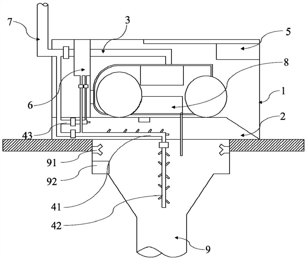 Cleaning station and cleaning system with cleaning station