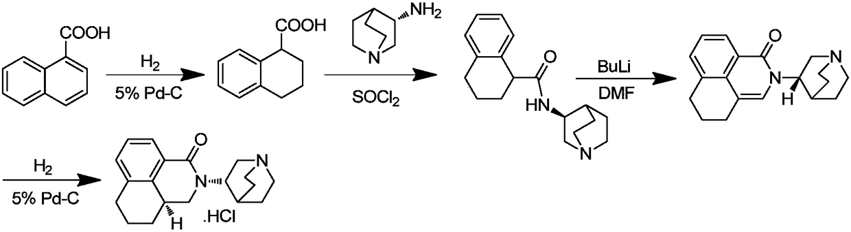 Preparation method of high-purity palonosetron hydrochloride