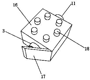 Red-skin peanut peeling device for agricultural production