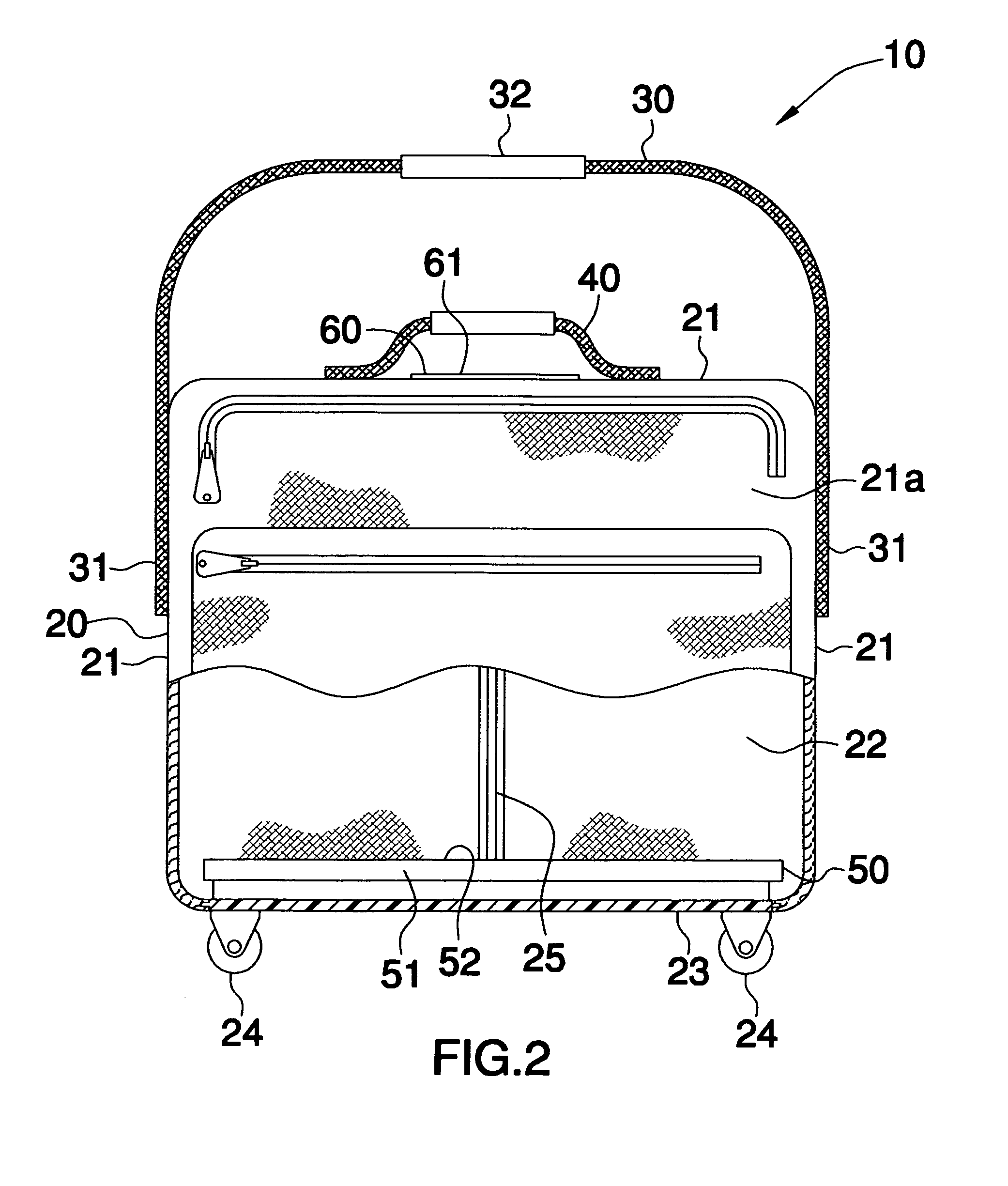 Combined suitcase and weighing scale