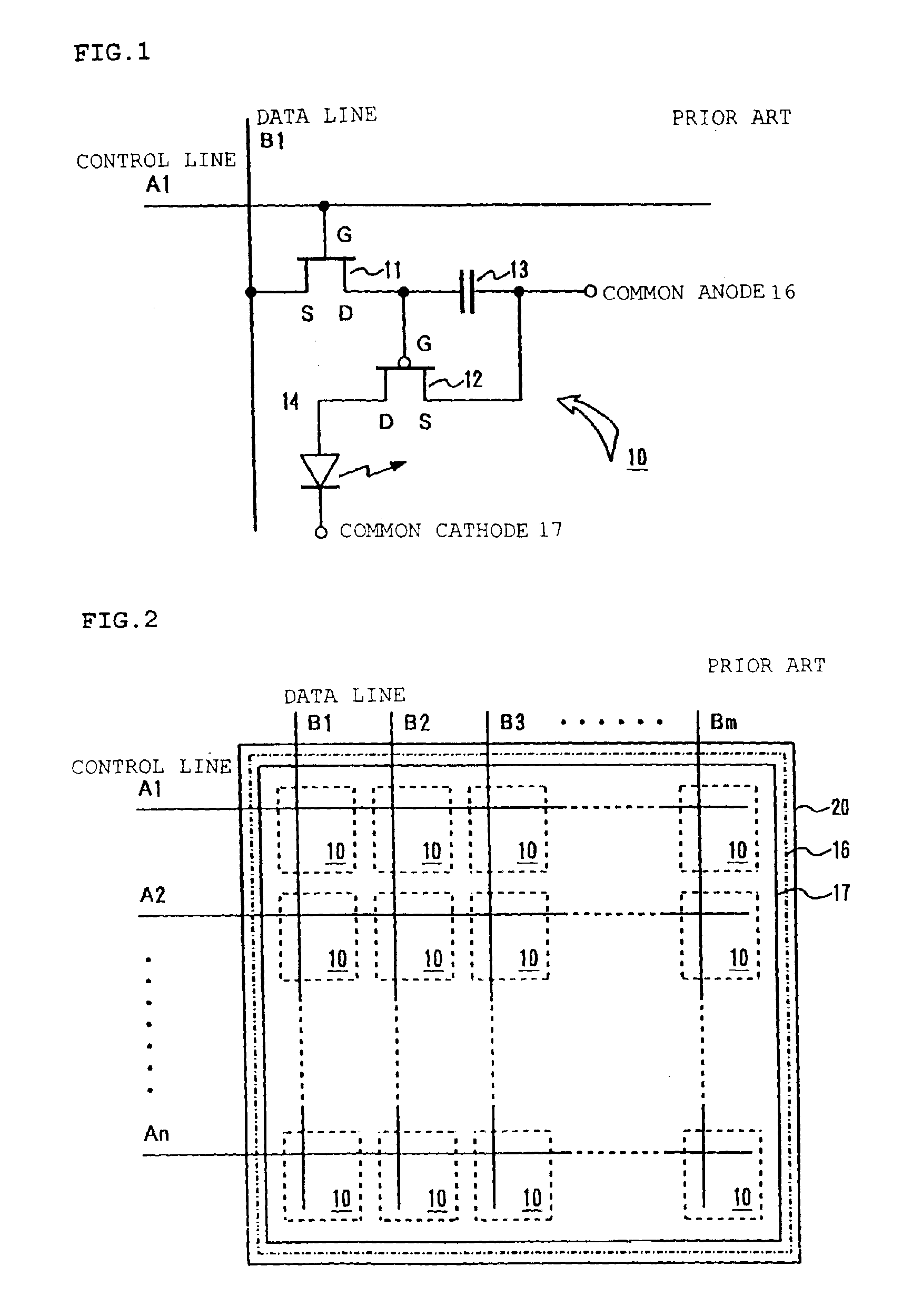 Device for driving luminescent display panel