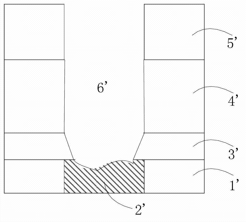 Method for etching through hole