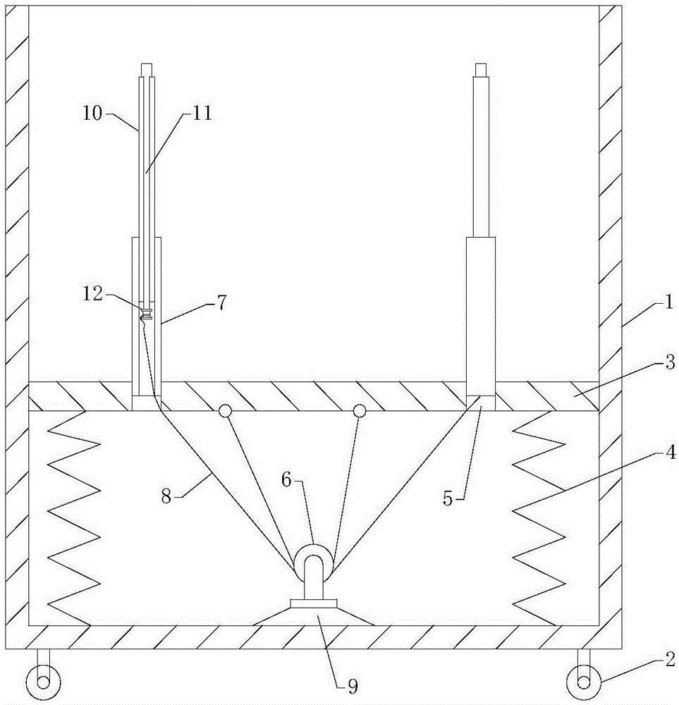 Automobile stamped part transfer trolley