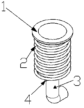 A kind of modified titanium dioxide coated with polyacrylic acid