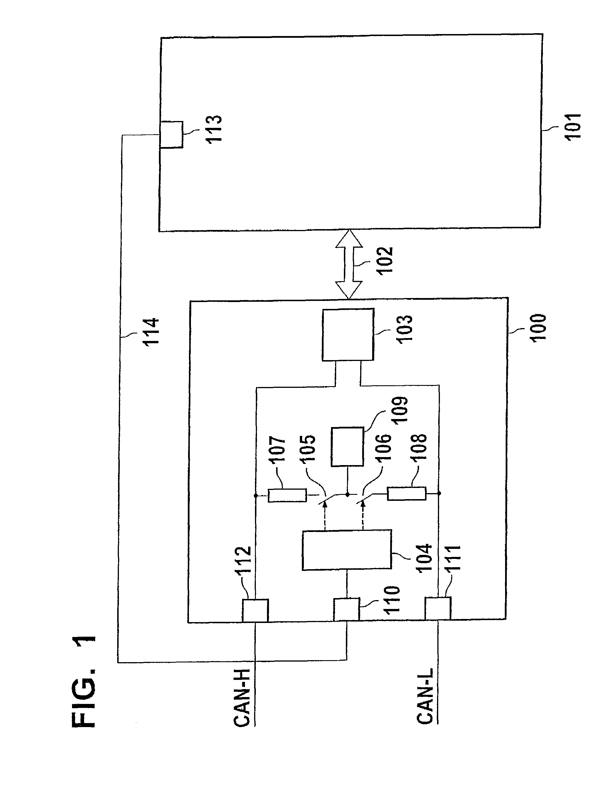 Device for a line termination of two-wire lines