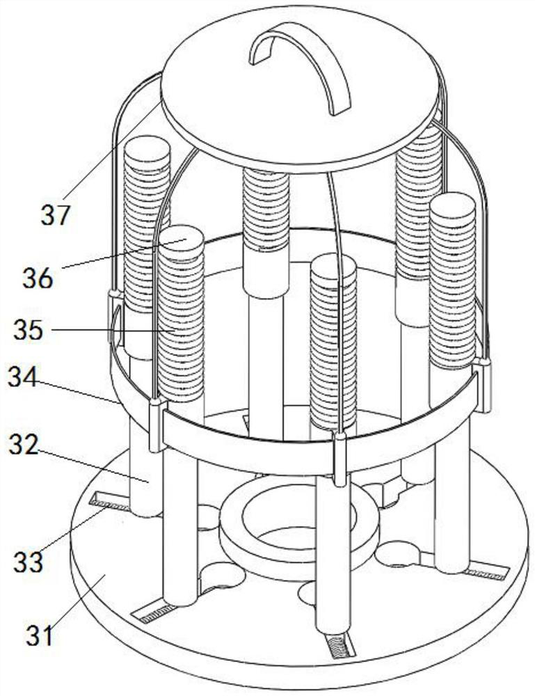 Anti-falling installation and fixing structure of an infusion set