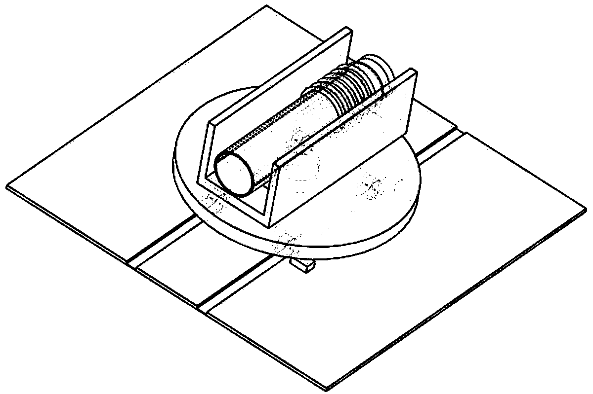 Rotary multidirectional sending device and method for railway cold chain logistics pipeline