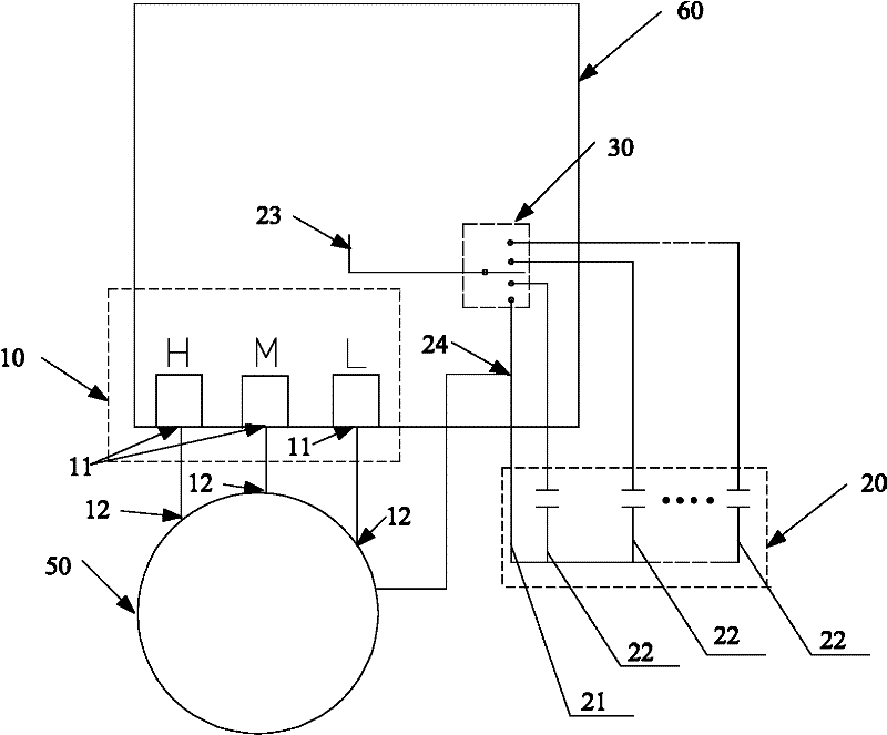 Air conditioner, alternating current motor and speed adjusting device thereof