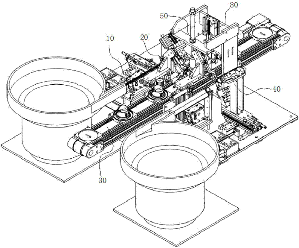 Full-automatic assembly device of canister light spring