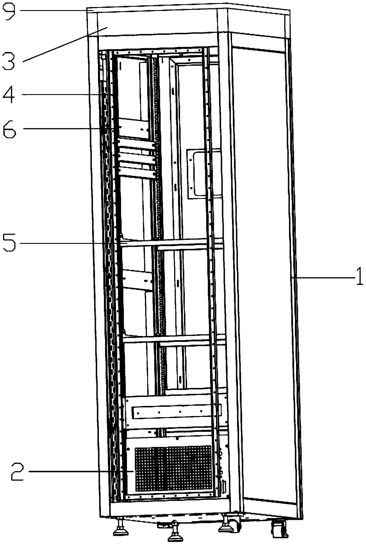 Network cabinet with air conditioning