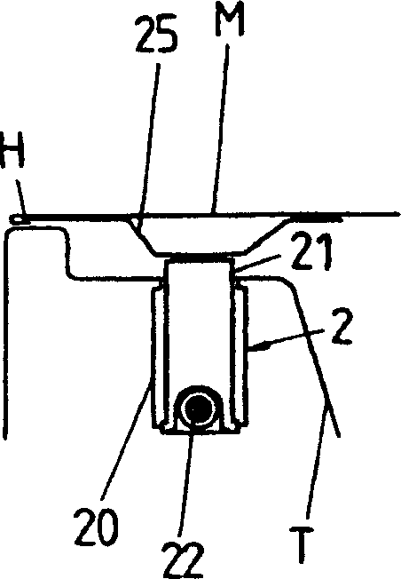 System for deviating part of the external panelling of a motor vehicle