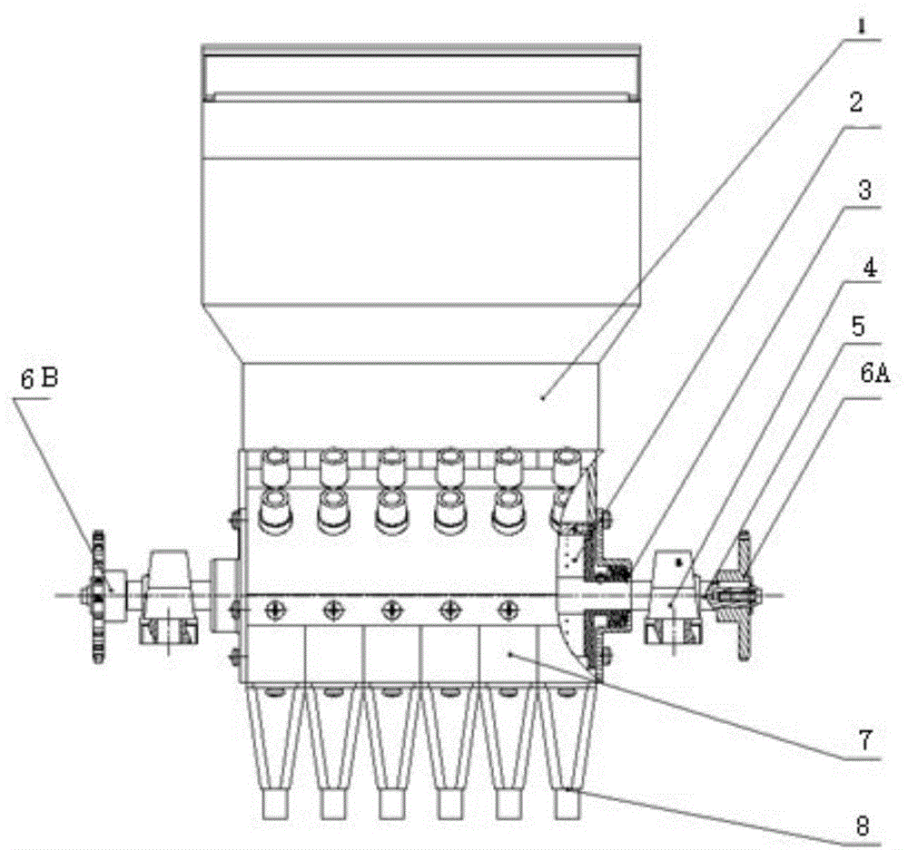 Pneumatic seed protection type precision concentrated seeding device