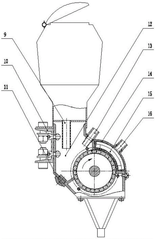 Pneumatic seed protection type precision concentrated seeding device