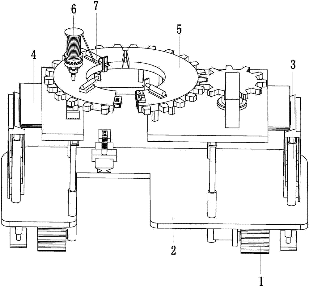 Automatic rope binding equipment capable of improving survival rate for municipal landscape tree transplanting