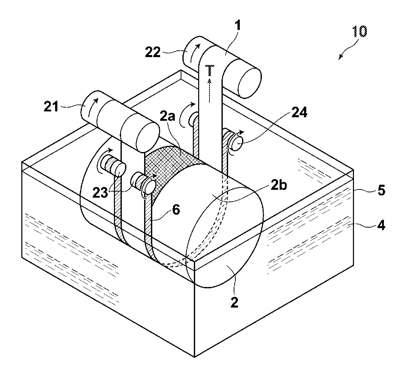 Anodizing device, continuous anodizing device, and film forming method