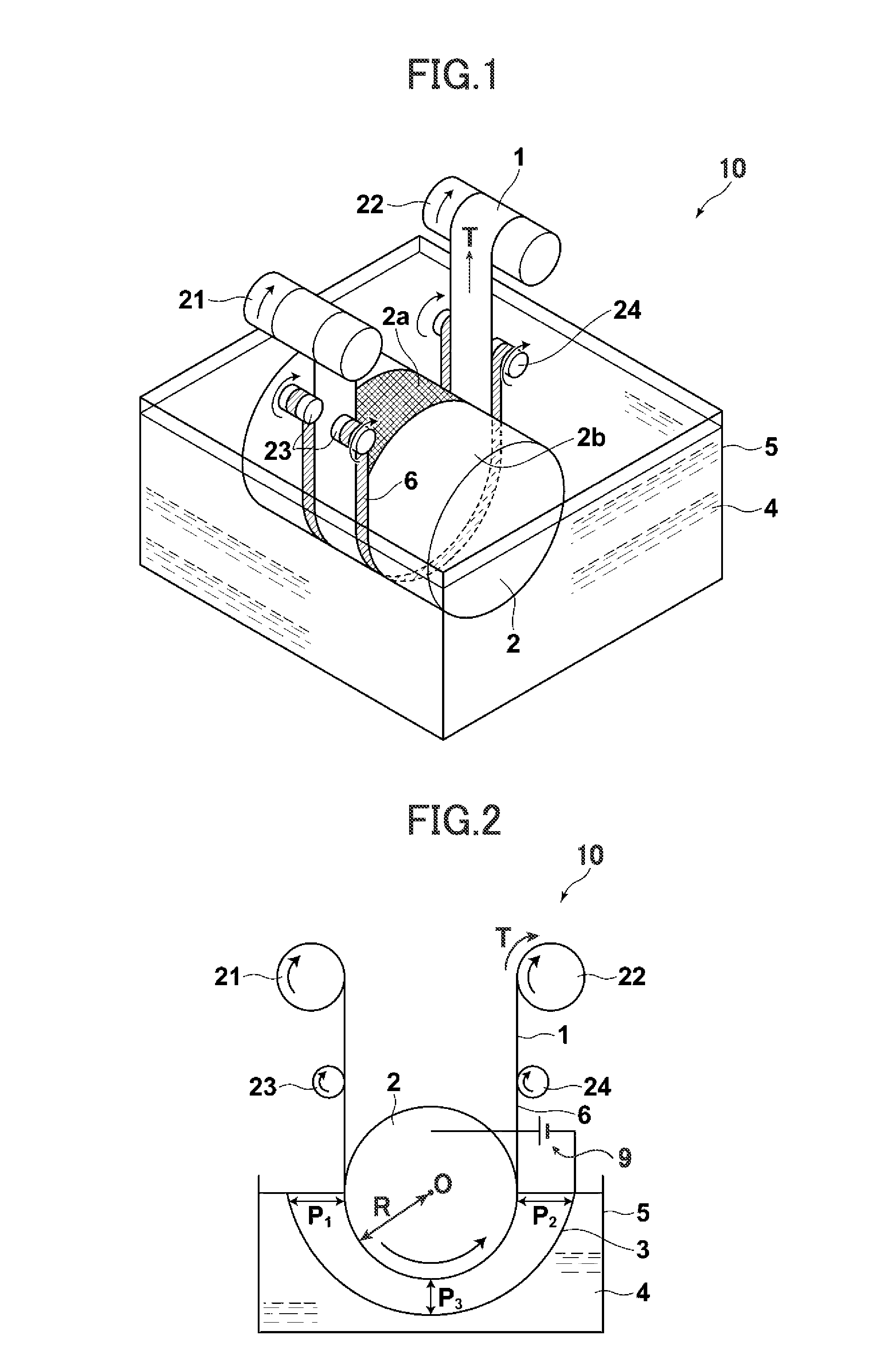 Anodizing device, continuous anodizing device, and film forming method