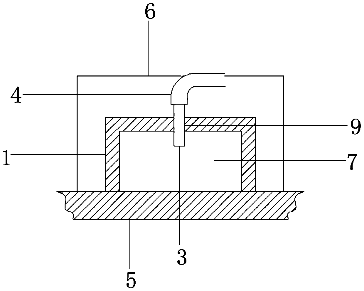 Rib cavity protection method for welding of U-shaped rib of titanium alloy frame vehicle body