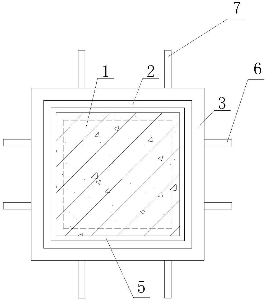 Bottom channel inner support of foundation pit supporting structure