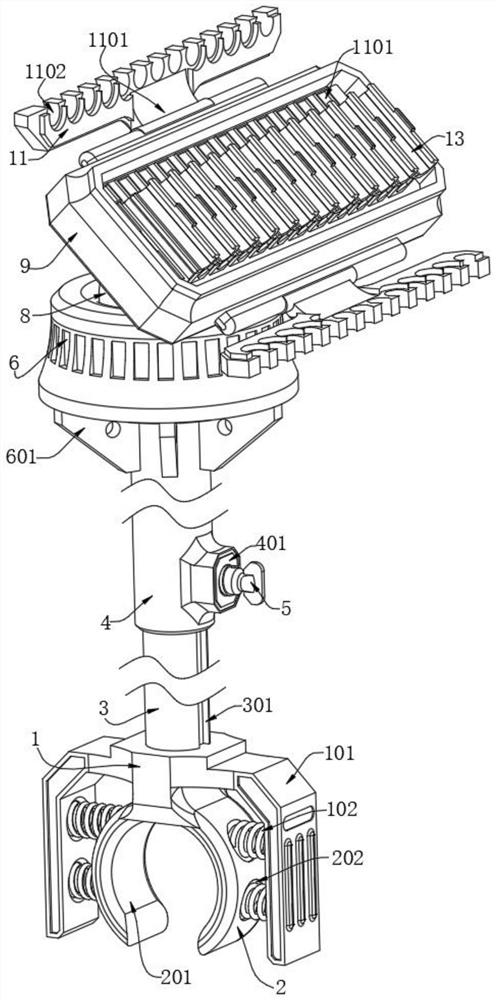 Catheter fixing device for gastrointestinal surgery and fixing method thereof