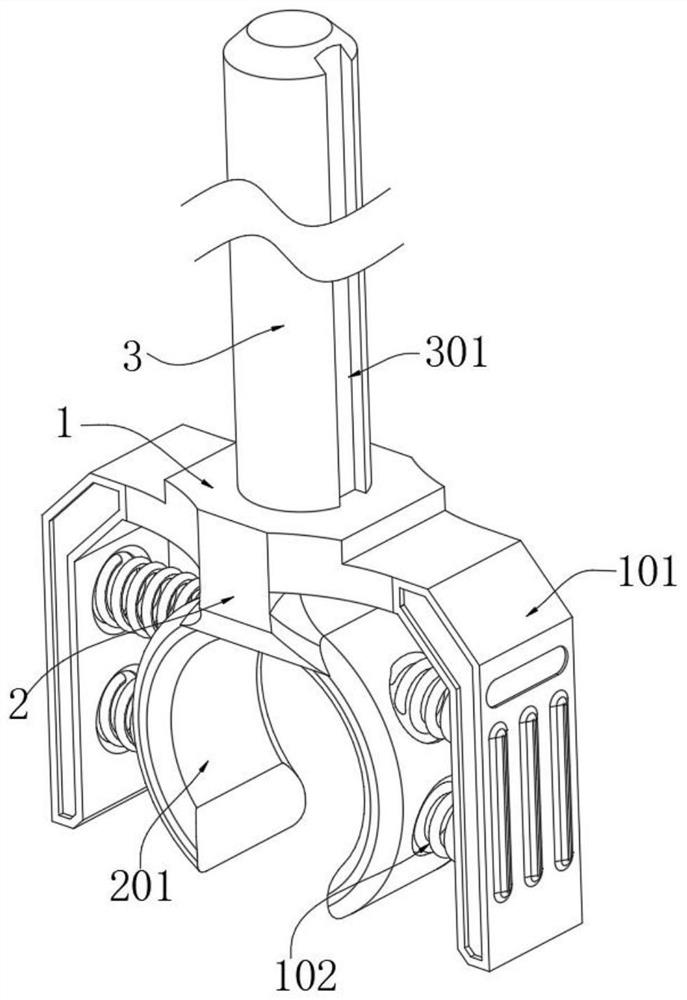 Catheter fixing device for gastrointestinal surgery and fixing method thereof