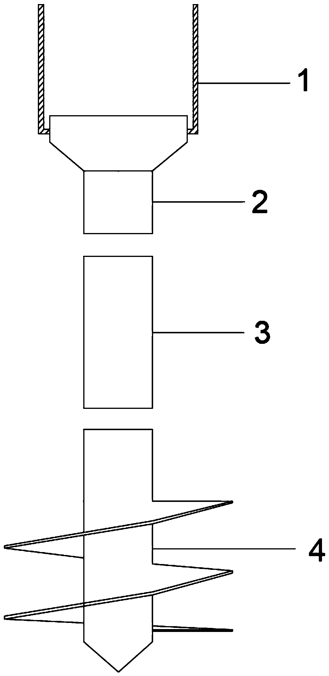 Connectable spiral plate deep dynamic compaction device and construction method thereof